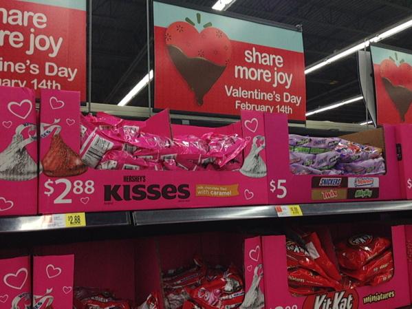becjazz's tweet photo. Walmart is getting ready for Valentine's Day! I'm not surprised. http://t.co/2iukXiIh0U