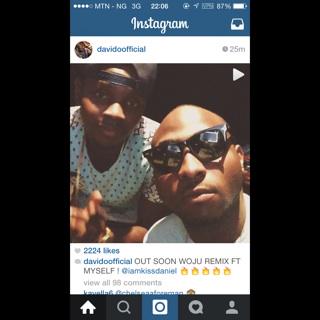 HABIBBUSURA's tweet photo. Anticipate d hottest jam.....Woju remix by @iamkissdaniel ft @iam_Davido. Drops soon http://t.co/7OmEYpbOXw