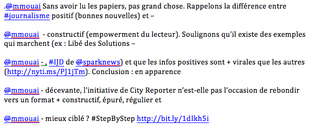 Courantpositif's tweet photo. @mmouai Des tweets ont sauté, sorry ! Toutes les réponses en image ;-) Bonne soirée ! @sparknews @libe @Yvesczzz http://t.co/kBt1IKiKzD