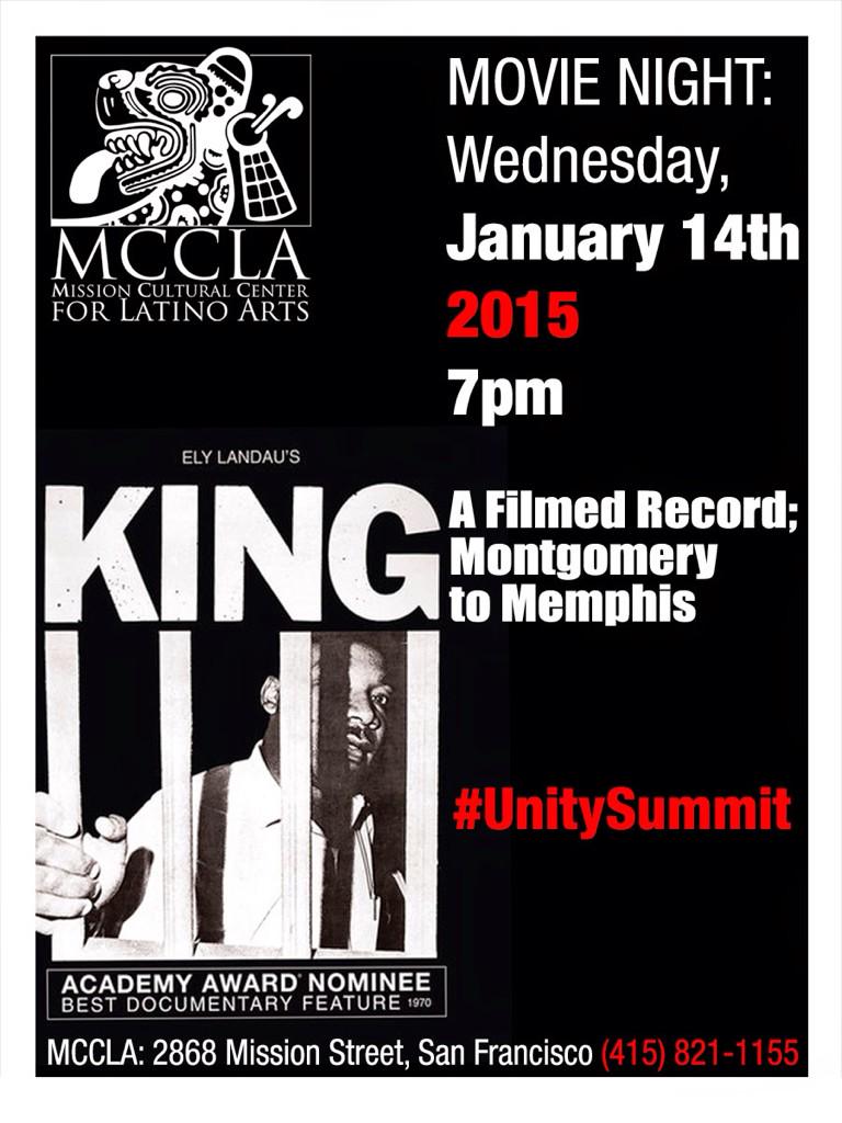 MCCLA_Mission's tweet image. For Dr. King, a showing on 1/14 #UnitySummit