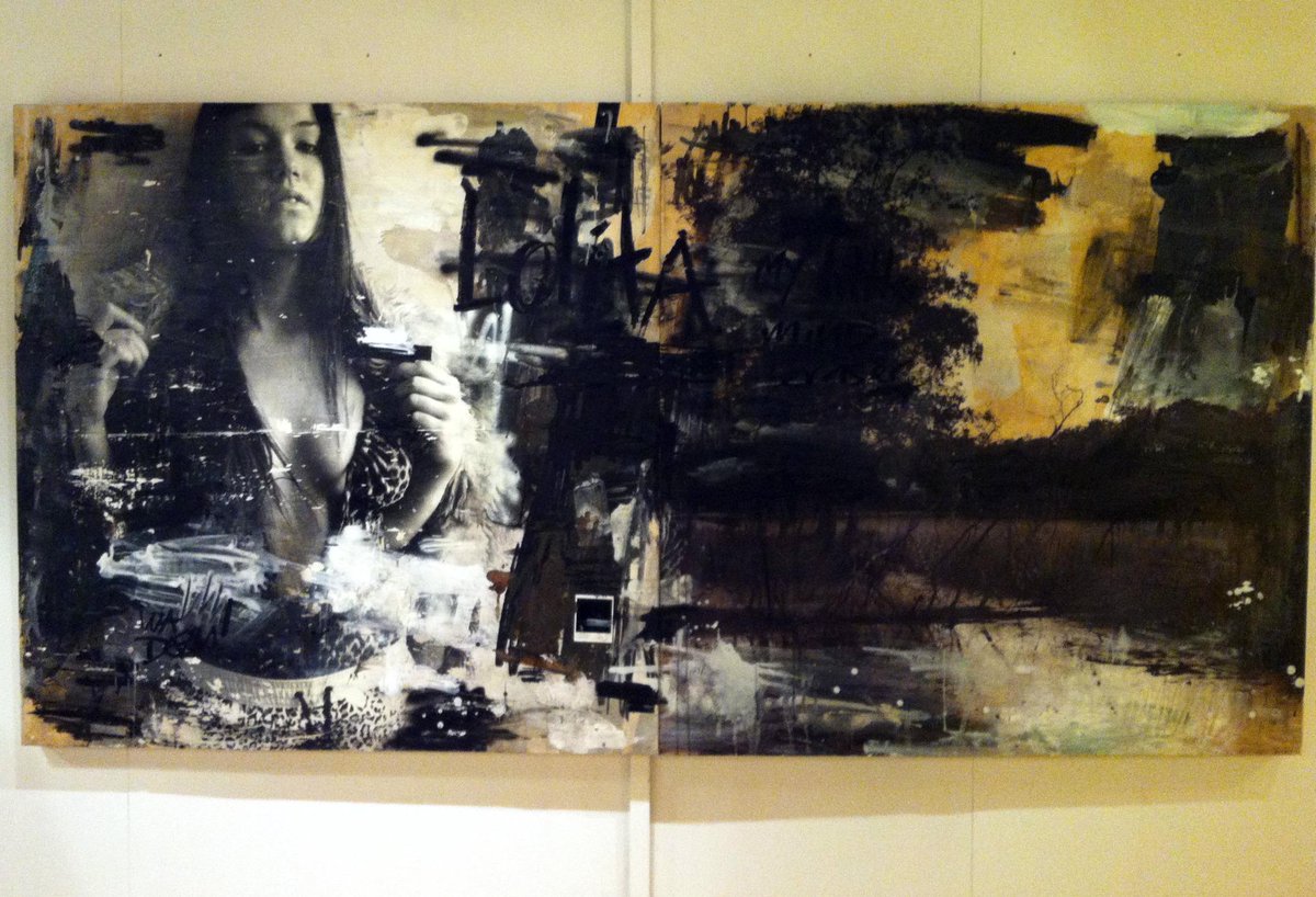 Waarkunst's tweet photo. CHAOS &amp; OSC'ART te zien tijdens expositie LICHT. Fotografie en krachtige, rauwe schildergebaren vinden elkaar.. http://t.co/lWMsdzFIKh