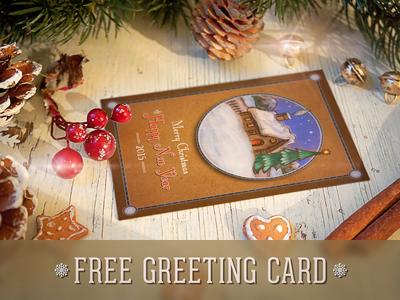 Our new FREE Hand-Drawn Christmas Postcard. Download it here: bit.ly/17zDaEp  Enjoy!