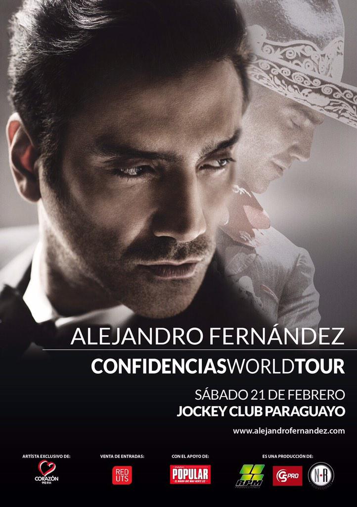 21/FEB

ALEJANDRO FERNANDEZ en Paraguay

Una co-producción entre <a href="/G5pro/">G5pro</a> y <a href="/RPMparaguay/">RPM Producciones</a> 

Entradas en @RedUTS_Py