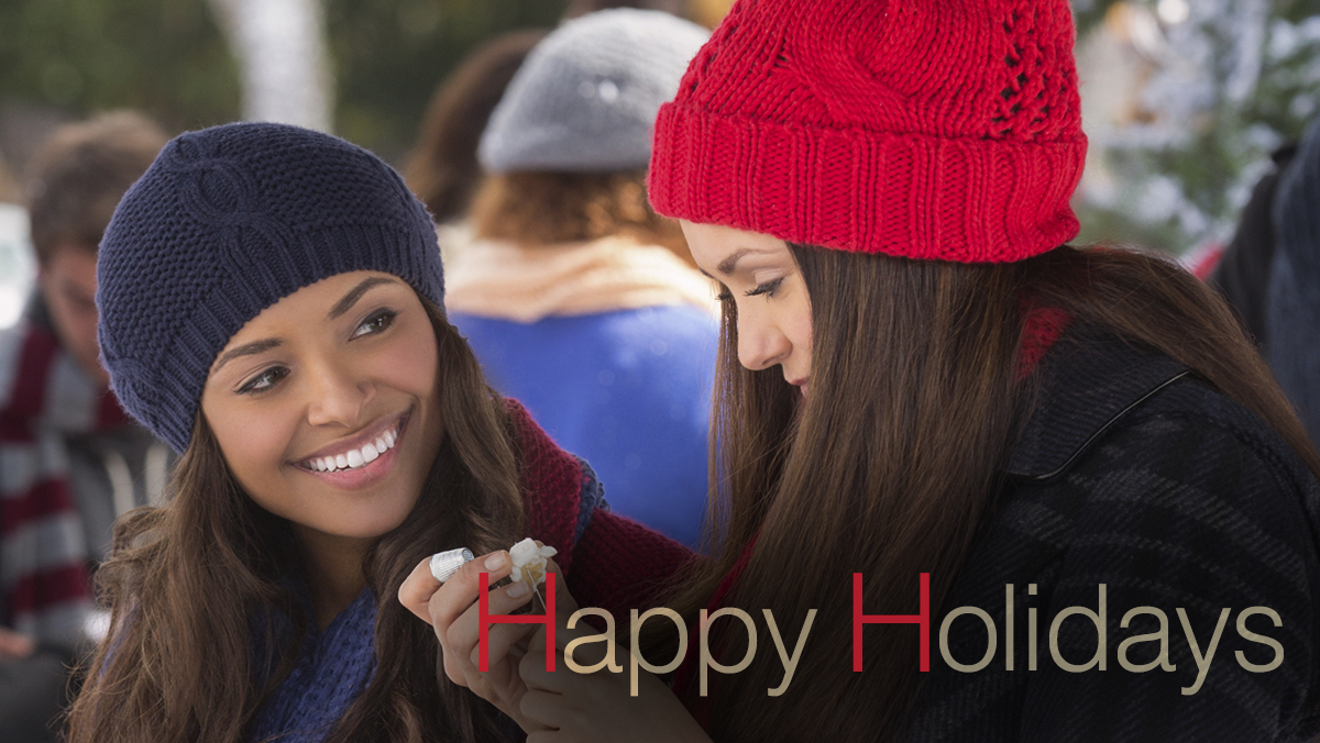 cwtvd's tweet photo. Wherever you may be or however you celebrate it, Happy Holidays from #TVD! http://t.co/oXVUuq1TO8