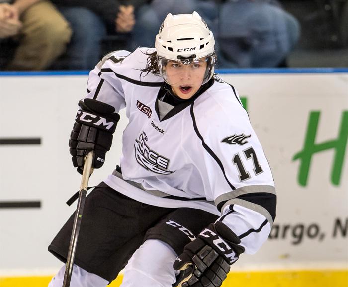 USHL's tweet photo. Three goals, including 2 GWG, earns @dsmirnov17 of @FargoForce @CCMHockey Co-Forward of Week http://t.co/nZgfwlrlGC http://t.co/8WLEipDQB0