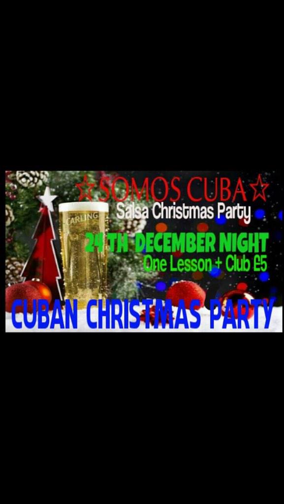 "Somos Cuba" Cuban xmas salsa party on this wednesday from 19:15 pm