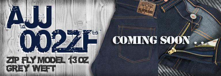 ALLJAPANJEANS's tweet photo. ジッパーフライの新作モデルが今週末より発売開始！！横糸にグレーを使用する事により、ワークテイストがプラスされ、より味わいのあるジッパーモデルに仕上がりました！  
【HP】http://t.co/Gc4WJf1c1I http://t.co/OFOTxz3dFJ