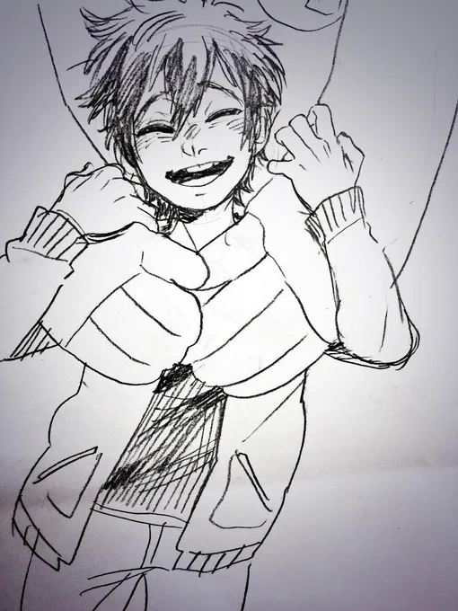 わーいうれしい!うれしいからヒロ描いちゃお 