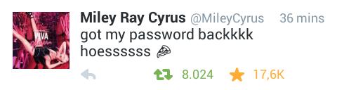 myespinosabf's tweet photo. Necesitaba esto como el aire para respirar #MileyIsBackOnTwitter http://t.co/zsE5EHtJah