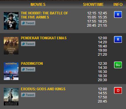KotaBalikpapan's tweet photo. #FilmBPN Jadwal film XXI Ewalk hari ini http://t.co/jncSvvTRyz