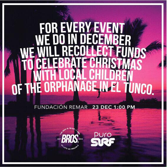 BROS503's tweet photo. Mañana vamos a celebrar la navidad con los niños del orfanato REMAR en el tunco junto a nuestros amigos de @puro_surf http://t.co/BRrZd769Pq