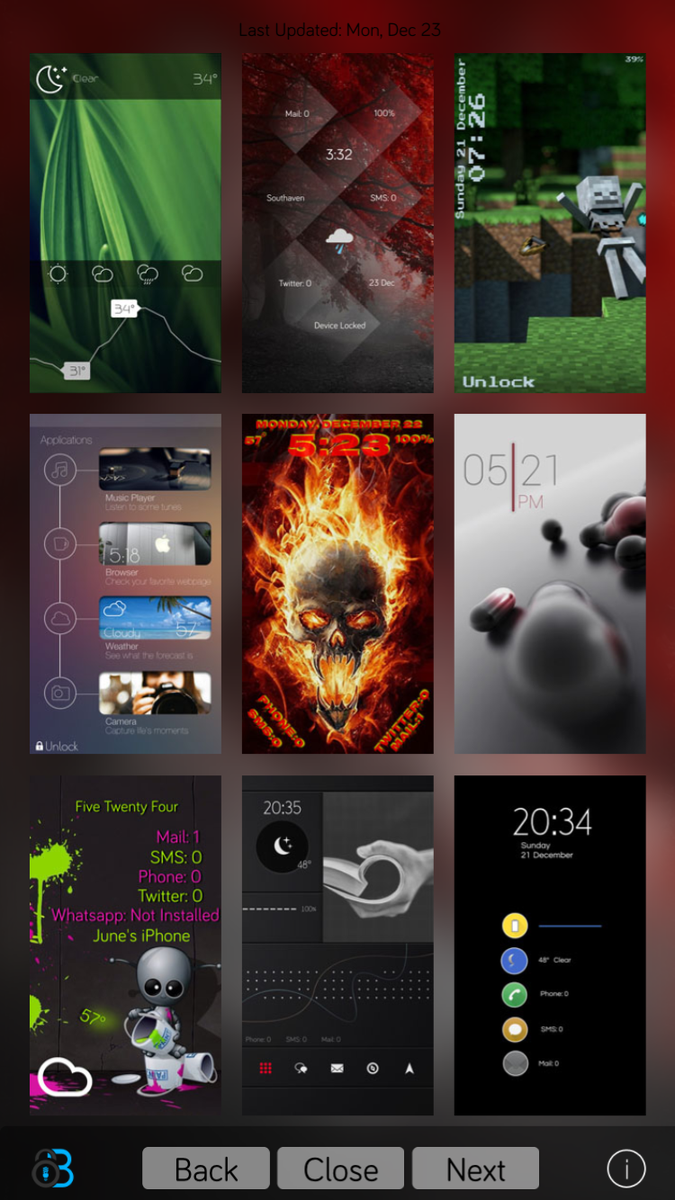 LockPlusPro's tweet photo. New themes from @xEdiTz and @EW4RTY in the free themes section. #LockBuilder #jailbreak http://t.co/i0CMwXfgNJ