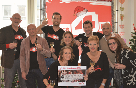 Trots op onze collega's die in de #situationroom een enorm bedrag ophaalden voor @dance4lifeNL bit.ly/1wCCbjd