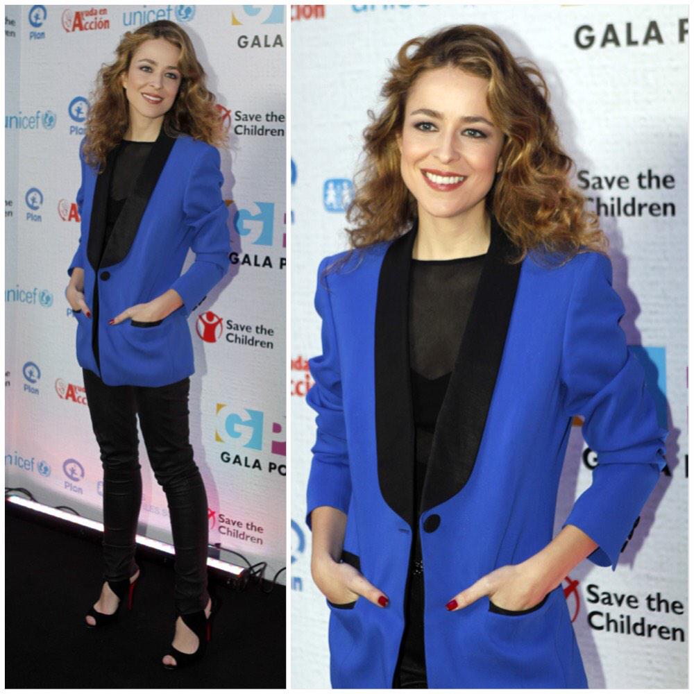 VB_VictorBlanco's tweet photo. Silvia Abascal in @emiliopucci blazer #Axara bodysuit & pants and @louboutinworld to attend a TV Gala . Styled by Me http://t.co/S4VRC87qTY