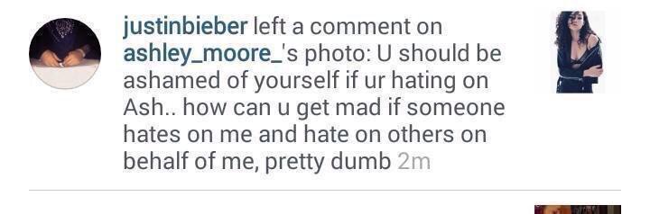 justin on twitter vs instagram