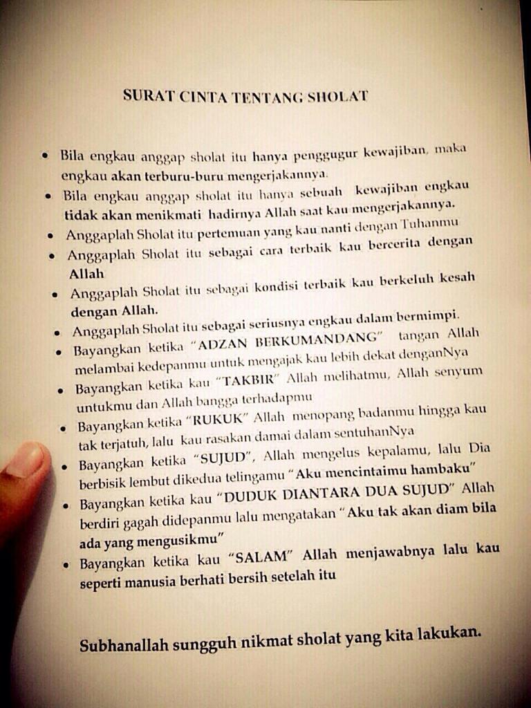 Surat cinta.. harap di baca.. semoga manfaat