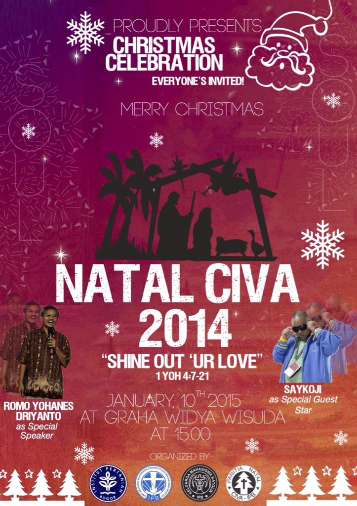 Mari datang dan rayakan sukacita kelahiran Yesus Kristus di NATAL Civitas Akademika IPB 2014 :)
