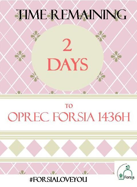 Bersama menciptakan suasana Islami di FEMA dgn daftar di bit.ly/ORFORSIA Cc <a href="/FEMA50IPB/">FEMA Angkatan 50</a> 
#ORFORSIA1436H