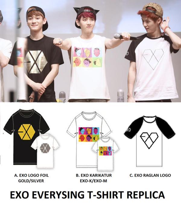 ACE_store's tweet photo. [PO-15 JAN] EXO TSHIRT (A/B/C). harga @75rb. Lengan pjg +10rb. 081262139355. CEK FAV READY &amp; PO! http://t.co/iI3rR2f3Yu