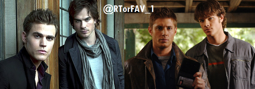 RTorFAV_1's tweet image. REQUESTED
RT for Salvatores
FAV for Winchesters