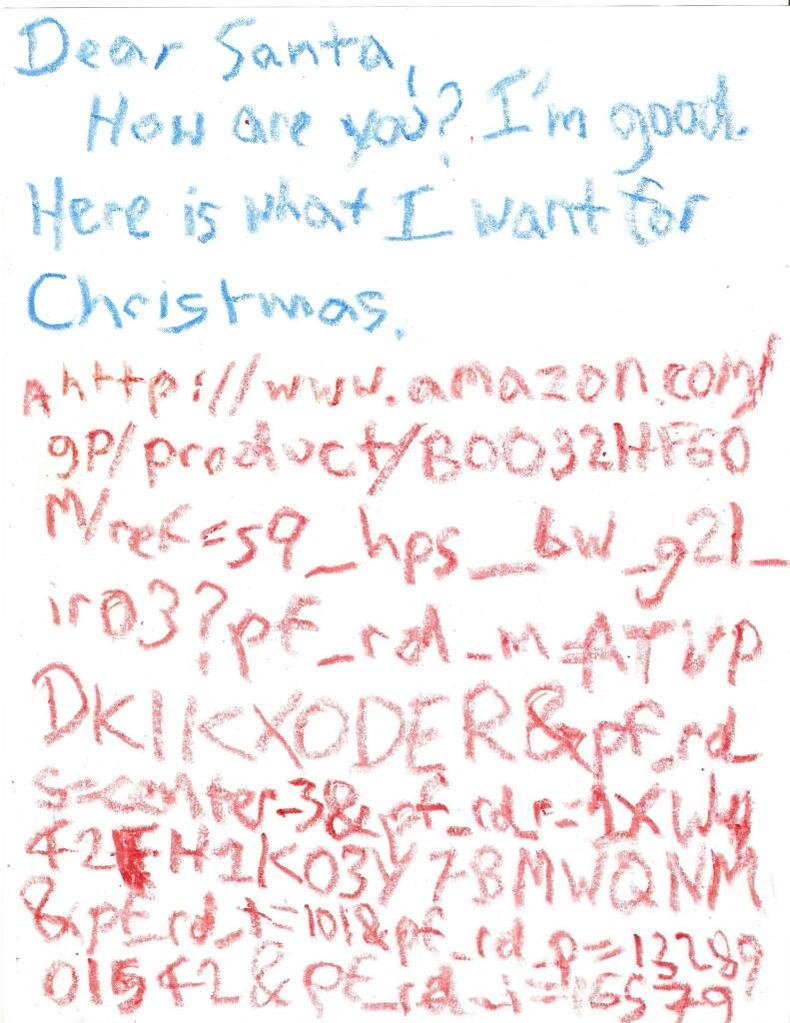 ThePoke's tweet photo. Modern Father Christmas Letter http://t.co/uX0qNguQ4i