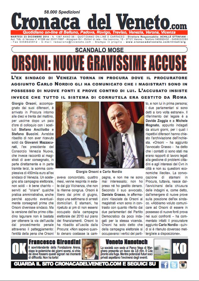 Buongiorno! È #online la nostra #primapagina di oggi bit.ly/1t5onOH #buonalettura #aggiornamenti #news