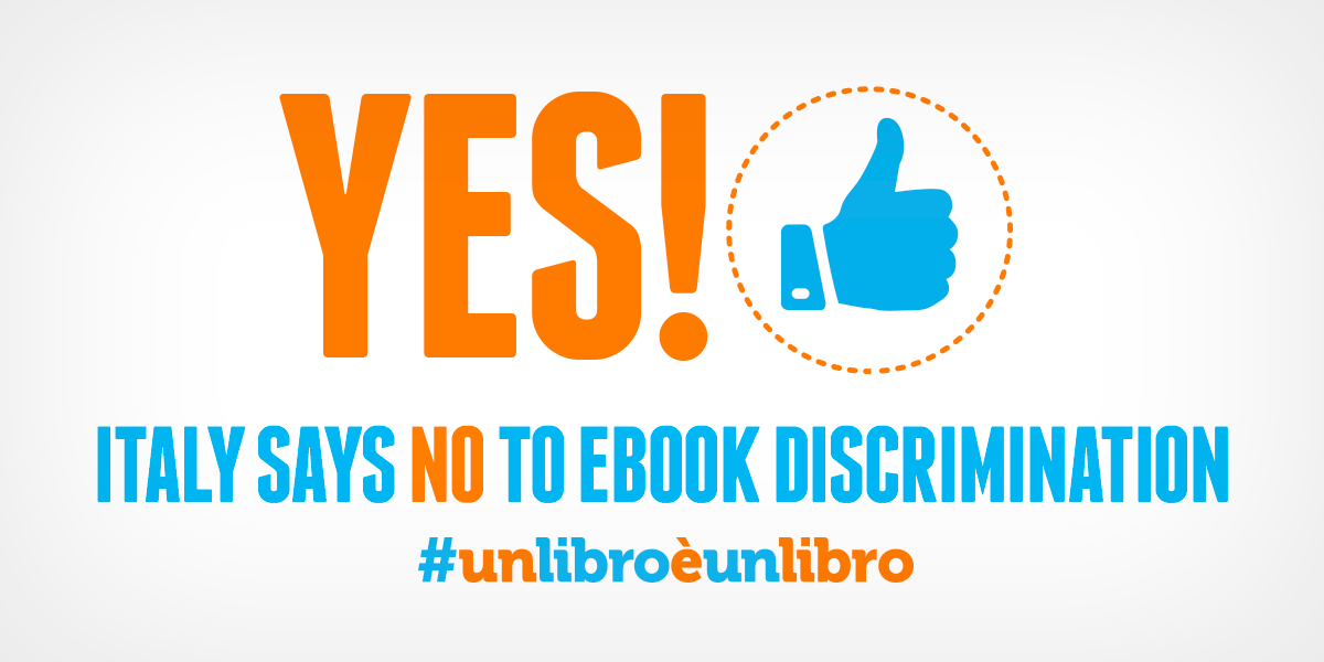 unlibroeunlibro's tweet image. Grazie al Governo e al Parlamento, agli autori, agli editori e ai 40mila che ci hanno creduto. #unlibroèunlibro