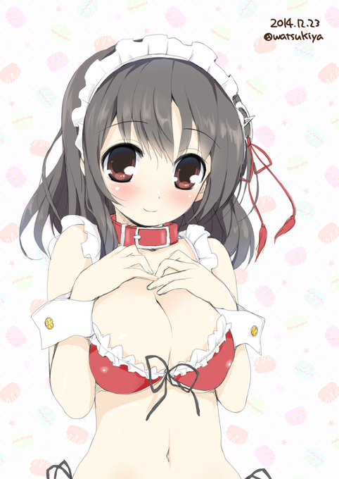 らくがき水着メイド羽黒。
なんか思うように描けなくなってたので気分転換w 