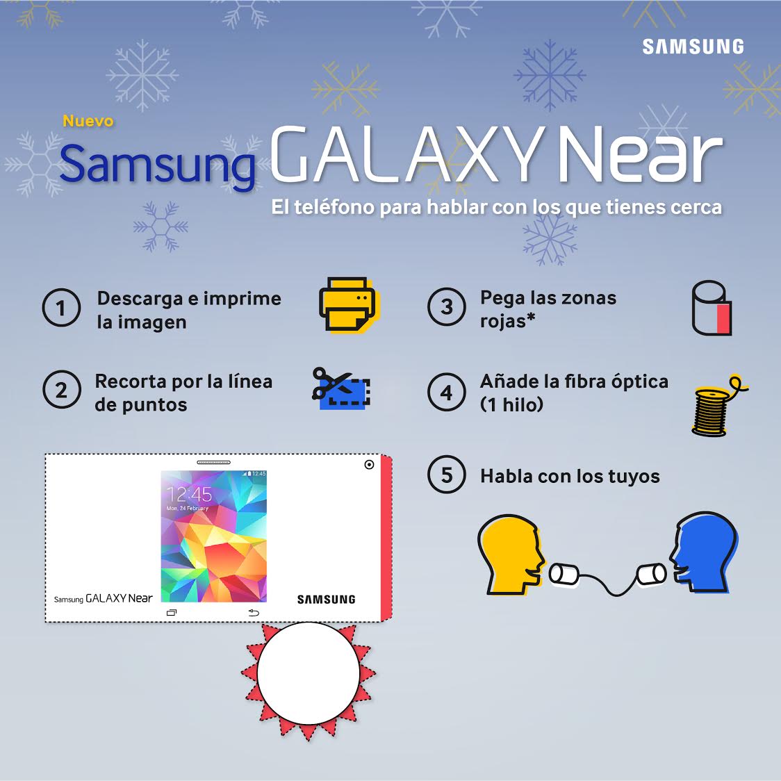 SamsungEspana's tweet photo. ¡ÚLTIMA HORA! Presentamos el nuevo #GALAXYNear, el Primer Galaxy para hablar con los que tienes cerca. Y es GRATIS 📲 http://t.co/XJZc2Ynbes