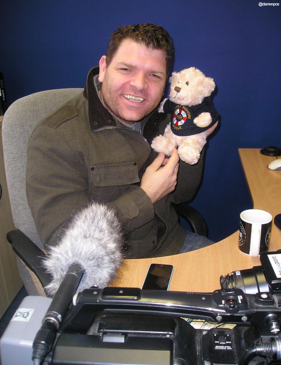 This morning -- recording Andy B (@SmileF_Hull) voiceover for <a href="/horneainshore/">Hornsea Inshore Resc</a>'s HIRBI the Bear  <a href="/theonepoint/">The One Point</a> #ILoveHU
