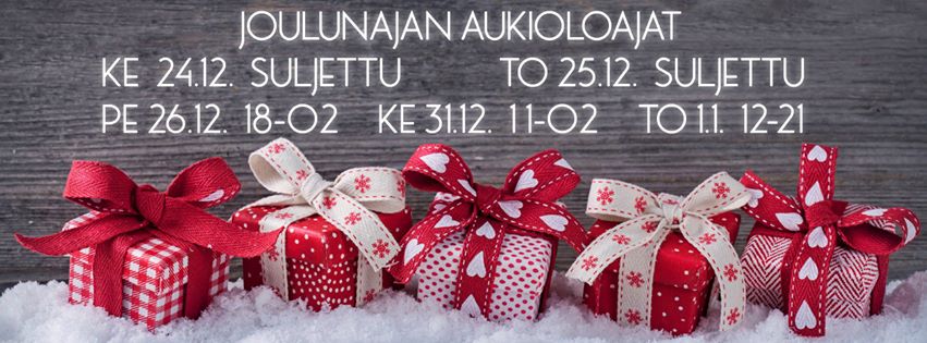 CafeBar21's tweet photo. Tänään olemme vielä normaalisti auki klo 21 asti, mutta aaton ja joulupäivän rentoudumme ja tapsana avaamme klo 18! http://t.co/SjD82HvOFt