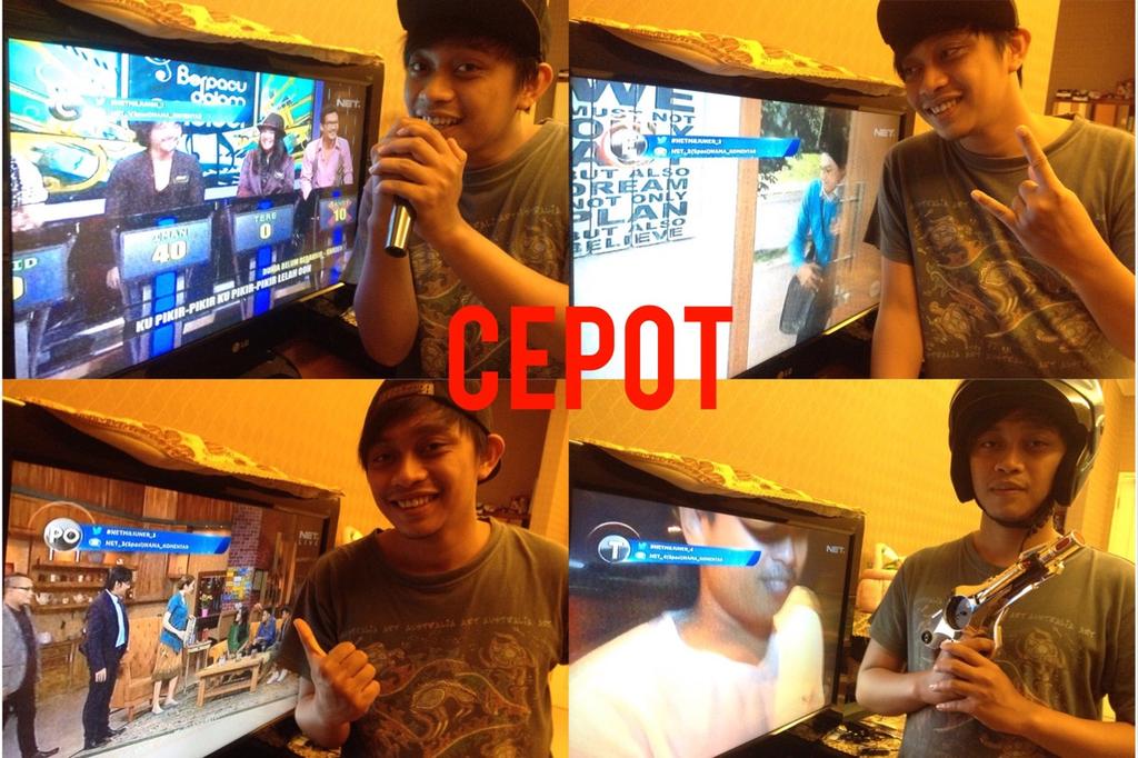 achmadfaridi's tweet photo. nongkrongin terus  NET. biar gk ketinggalan cluenya CEPOT..@netmediatama #NETMILIUNER_GP http://t.co/6zFvpxud4D http://t.co/yyXlAGSLhe