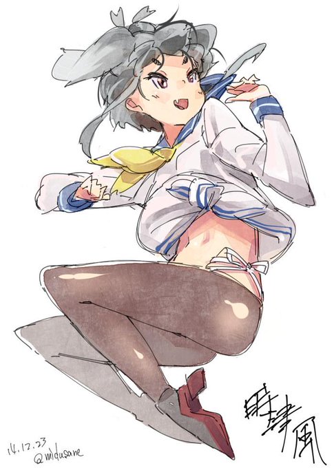 ときっちゃん一番好き(*'∀`)

#艦これ版深夜の真剣お絵描き60分一本勝負 