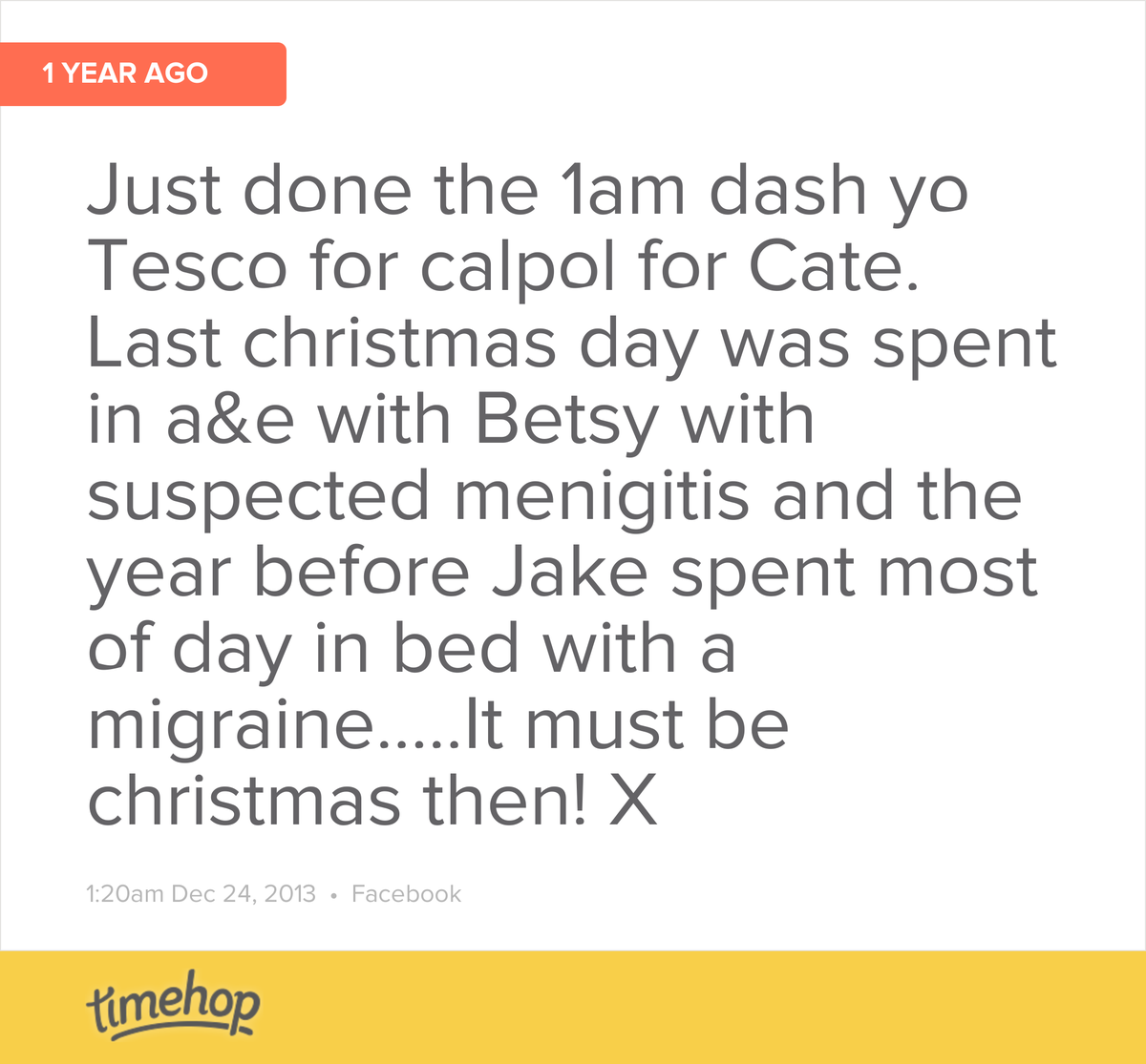 Not this year thanks!!! x timehop.com/c/fs:101521006…