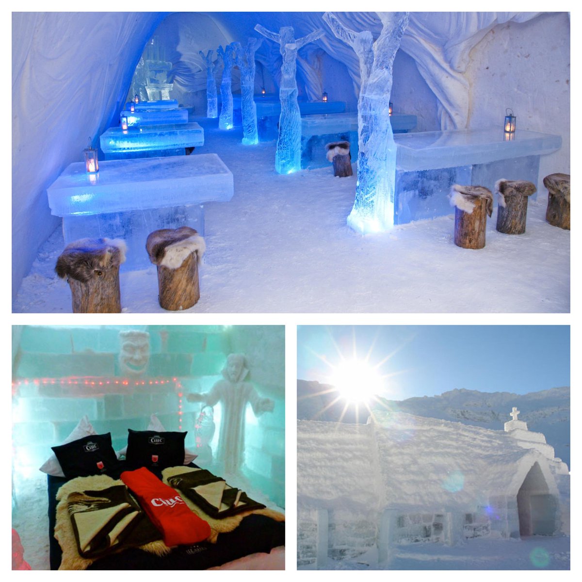 buyagift's tweet photo. Wouldn't you just love to stay here? http://t.co/TBmli7A7uI #icehotel #icerestaurant #cold #xmas #chilly http://t.co/ZlSFfCSWlk