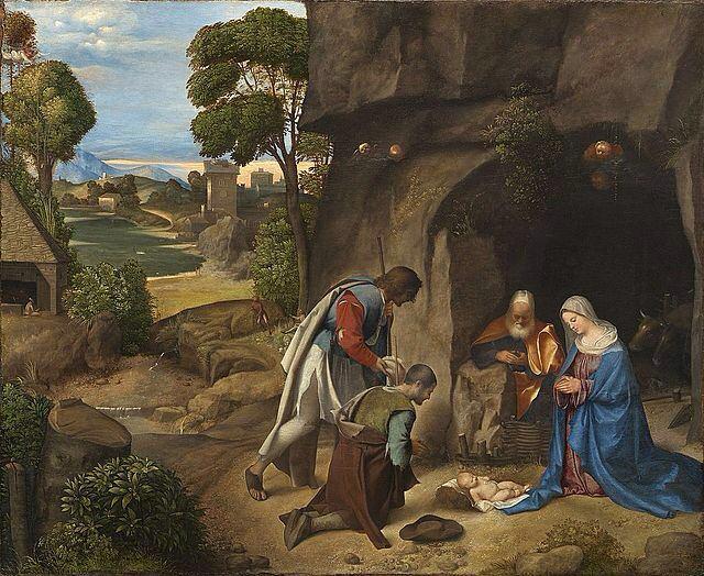 L'Adorazione dei pastori o Natività Allendale di Giorgione..bellezza trascendente.. #christmasinitaly #Christmas #art