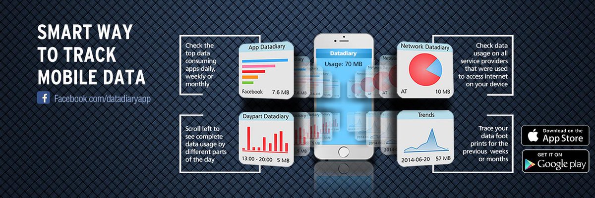 Data_Diary's tweet image. Never been able to figure when and how you used data? Now you can take the guesswork out. Download #Datadiary app