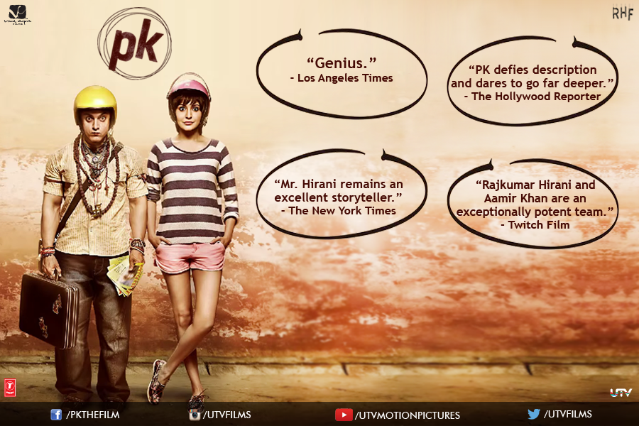 The love for #PK has transcended all boundaries. Here's what critics worldwide have to say about the movie! #PKAaya