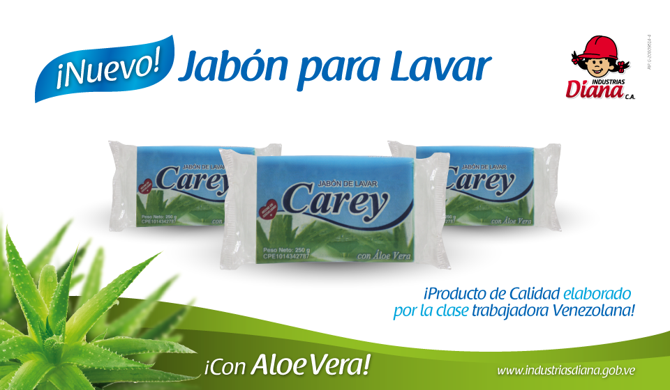 YvanJoseBello's tweet photo. Ya @DianaIndustrias con nuevo jabón Carey Aloe Vera, Hecho en Socialismo, #2015DespliegueProductivo y de compromiso! http://t.co/Nv3Zi9vrJg