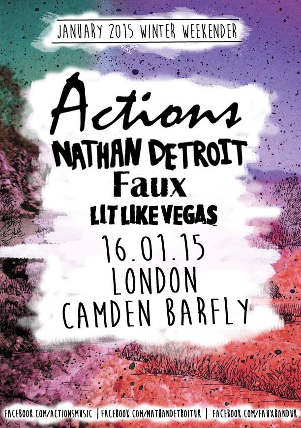 Stoked to play Camden Barfly next month with <a href="/weareactions/">weareactions</a> <a href="/Fauxbanduk/">Faux</a> and <a href="/NathanDetroitUK/">Nathan Detroit</a>! First show of 2015!