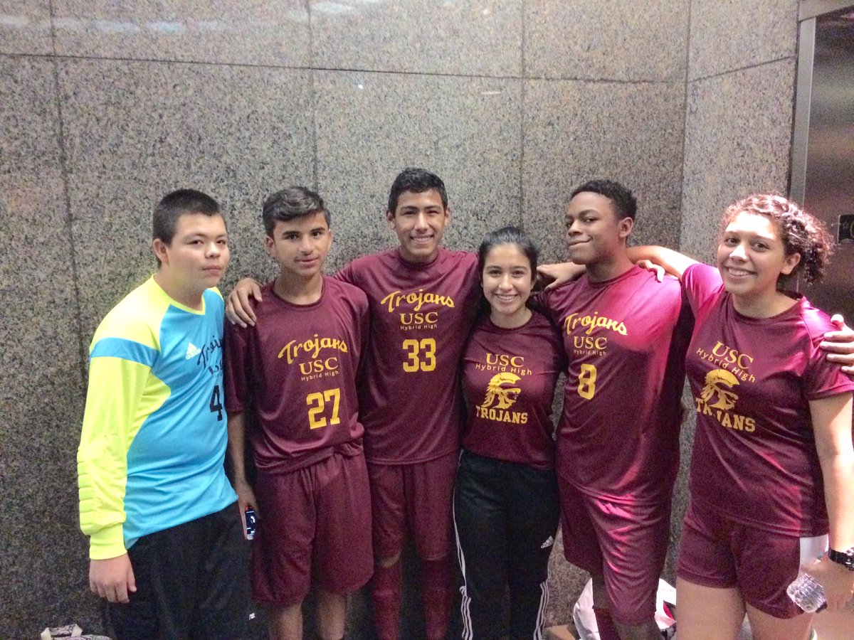 Best of luck to our @USCHybridHigh soccer teams during their winter break tournament! ednovate.org