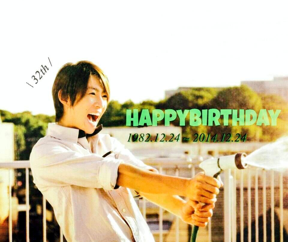 Today is Masaki Aiba (*   )
32th  Happy Birthday 