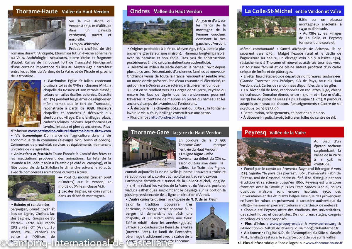 campinginter's tweet image. Thorame-haute 04 en remontant le Verdon à 40 min.de Castellane, gare historique du Train des Pignes  "Thorame-haute"