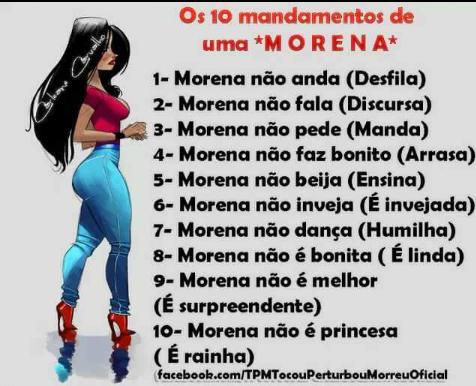 StachTamiza's tweet photo. Os dez mandamentos da morena http://t.co/gGXFmGpOkk