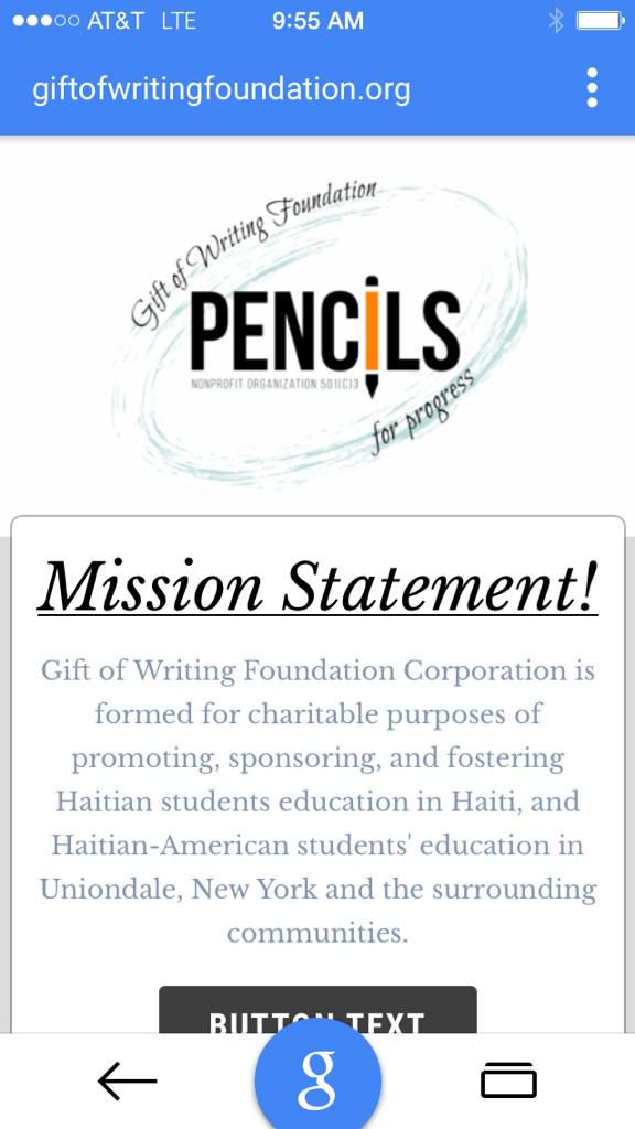 Please visit our website and make a donation for a great cause.
Giftofwritingfoundation.org thank you
