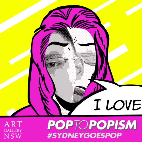 Dislay's tweet photo. I've made my face Pop! #sydneygoespop @ArtGalleryofNSW. Find out more: http://t.co/34cgMx9InV http://t.co/N4qcrbIEAR