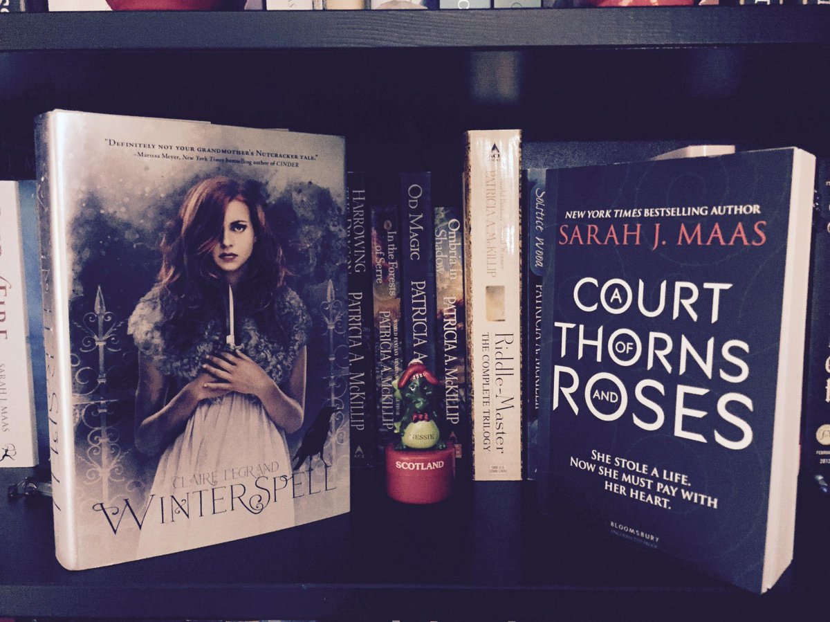 SJMaas's tweet photo. Feeling the holiday spirit, so...Giveaway! RT to win @clairelegrand's lovely WINTERSPELL &amp; ACOTAR UK ARC! Ends 12/30. http://t.co/crSdlosBxh