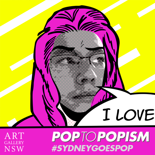 Dislay's tweet photo. I've made my face Pop! #sydneygoespop @ArtGalleryofNSW. Find out more: http://t.co/34cgMx9InV http://t.co/BG2y9lJaVi