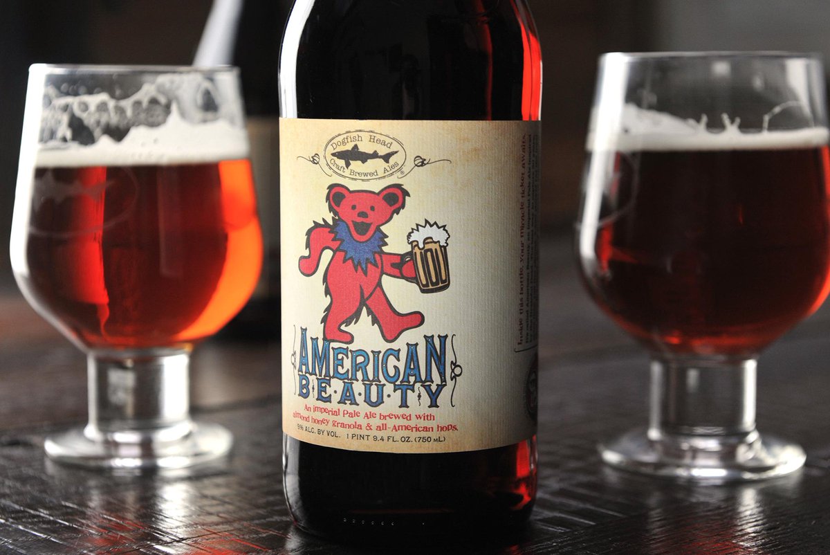 dogfishbeer's tweet photo. On 12/31, tag your American Beauty pics #grateful50 and celebrate 50 years of the Dead! http://t.co/rkMs6bj7Yq