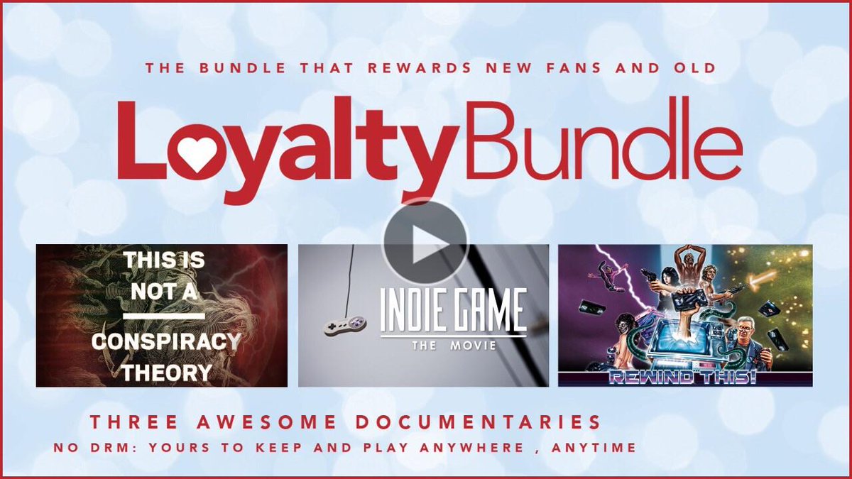 Indie Game: The Movie is in the VHX Loyalty Bundle! 3 docs to watch or gift over holidays! loyaltybundle.vhx.tv